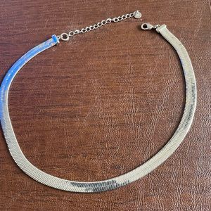 Silver Snake Chain Layering Necklace